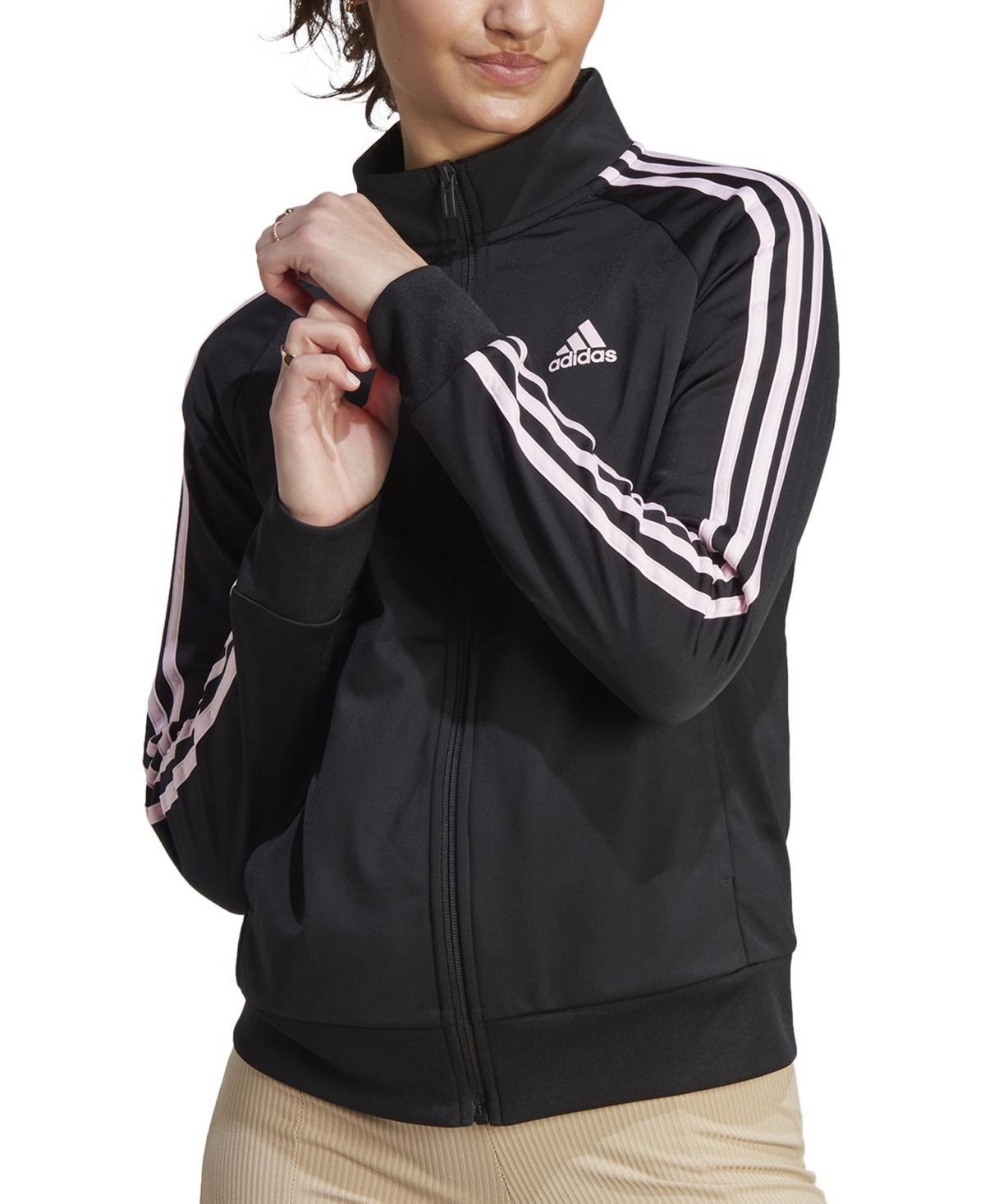 adidas Womens 3-Stripe Tricot Track Jacket-4X Product Image