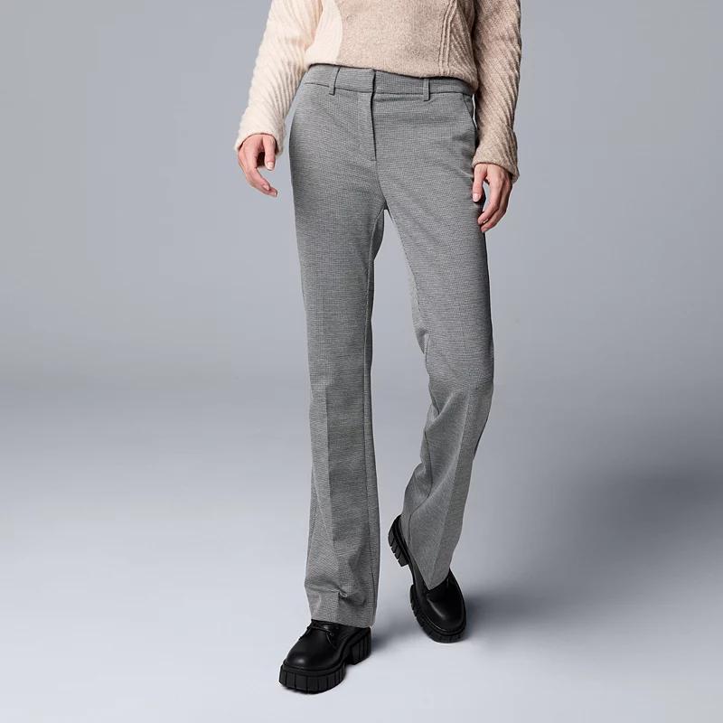 Womens Simply Vera Vera Wang High-Rise Flare Pants Product Image