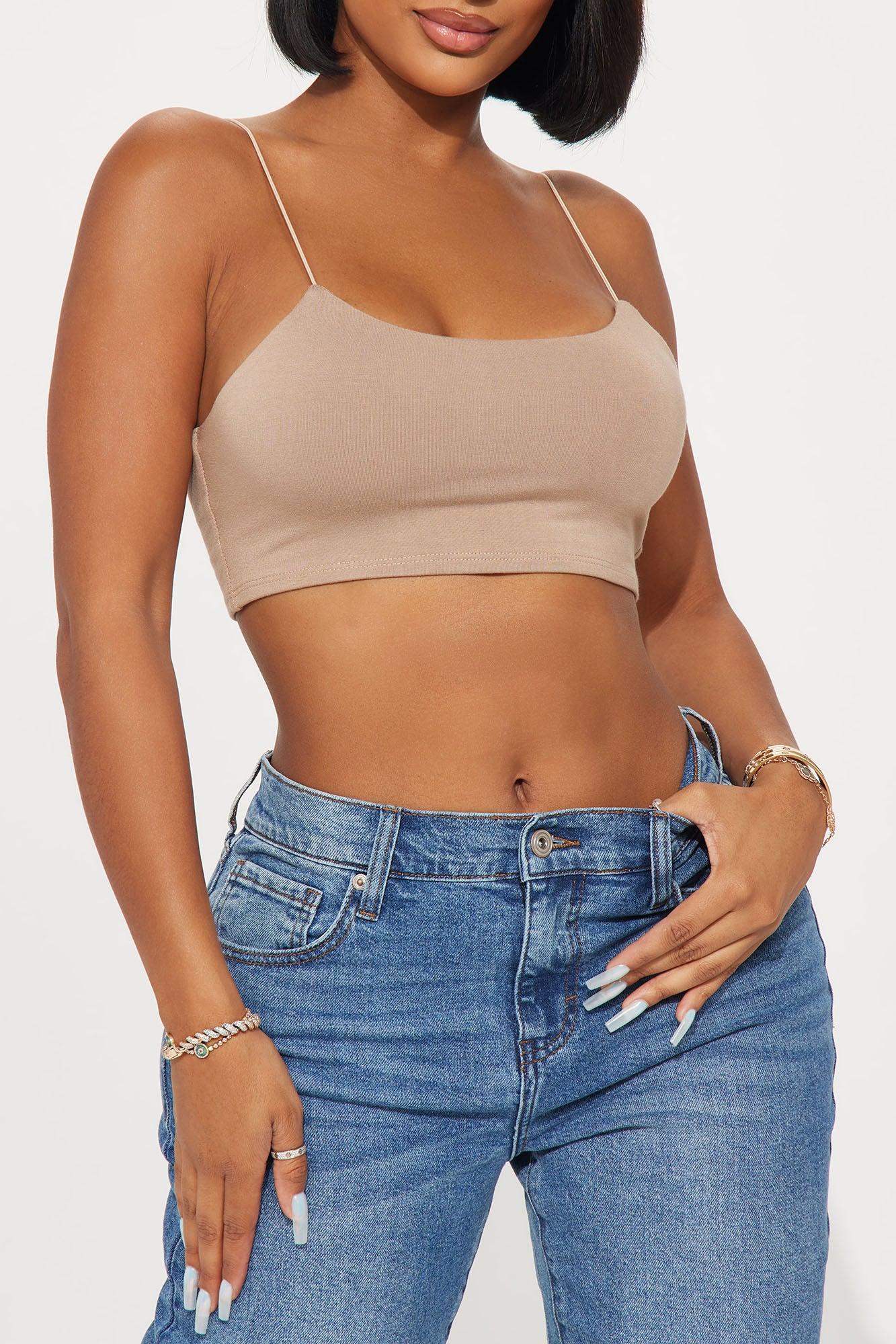 Kiki Super Cropped Top - Mocha Product Image