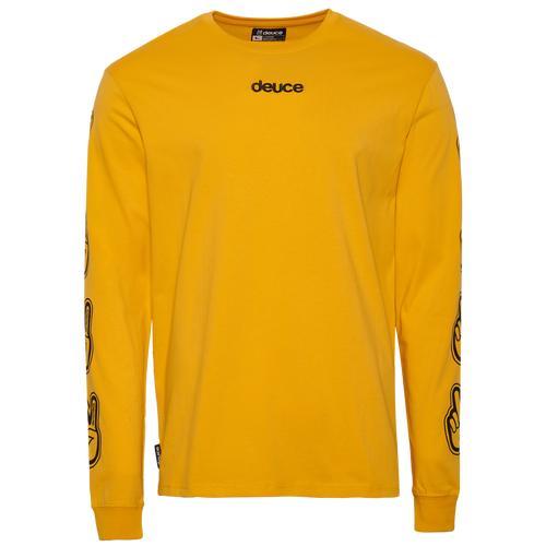 Deuce Mens Long Sleeve T-Shirt - Yellow/Black Product Image