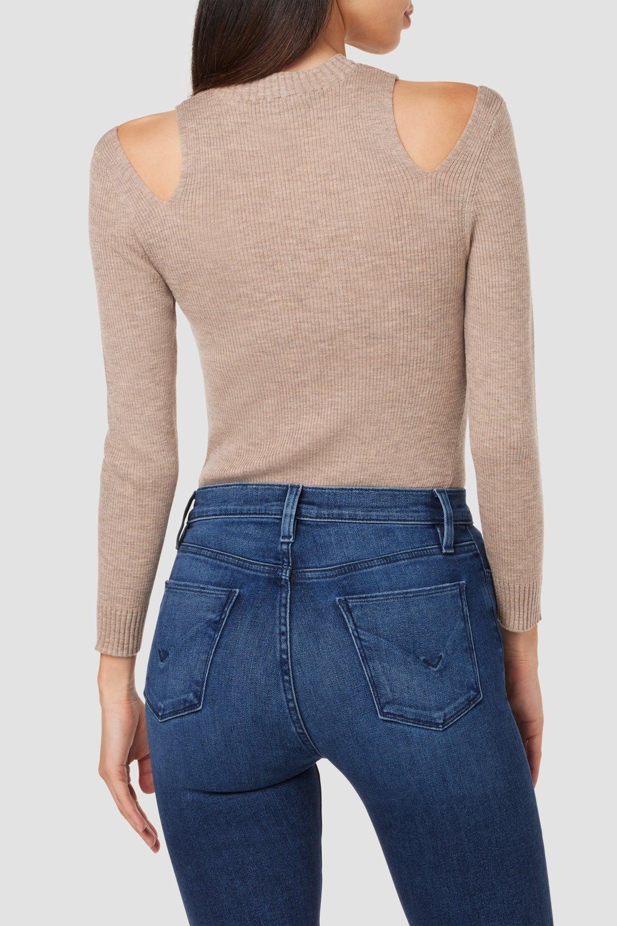 Cut Out Long Sleeve Sweater Female Product Image