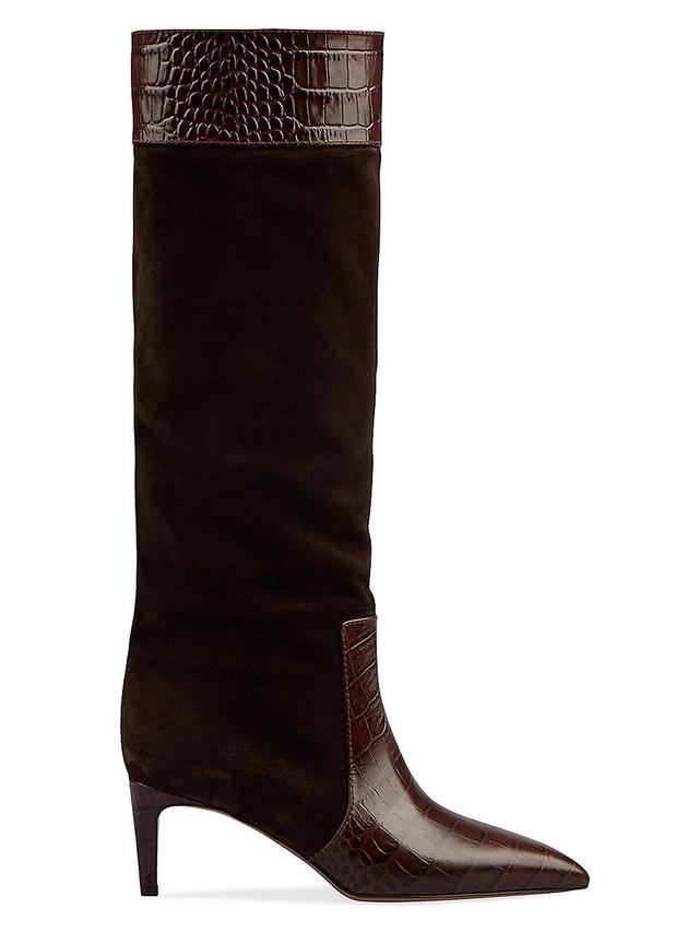 Womens 60MM Leather Boots Product Image