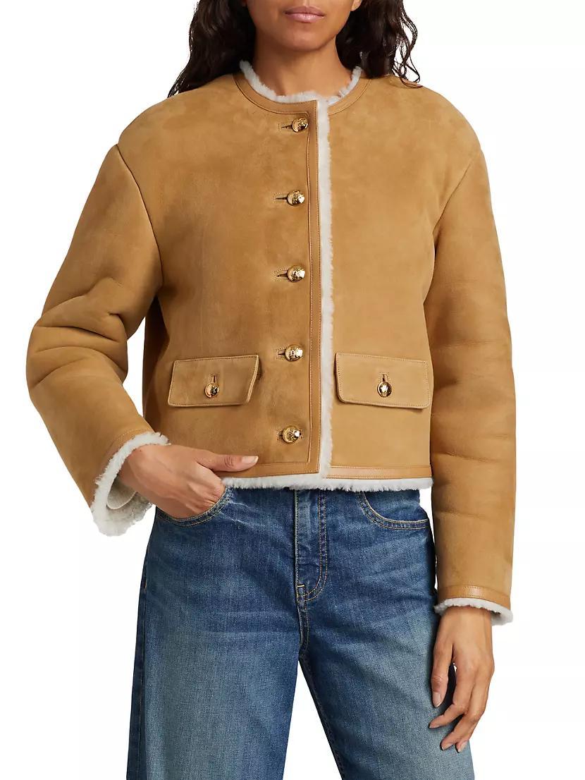 Zanie Short Shearling Coat Product Image