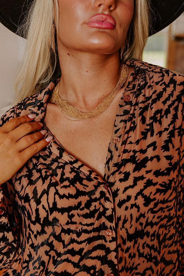 Make Your Entrance Layered Necklace In Gold Product Image