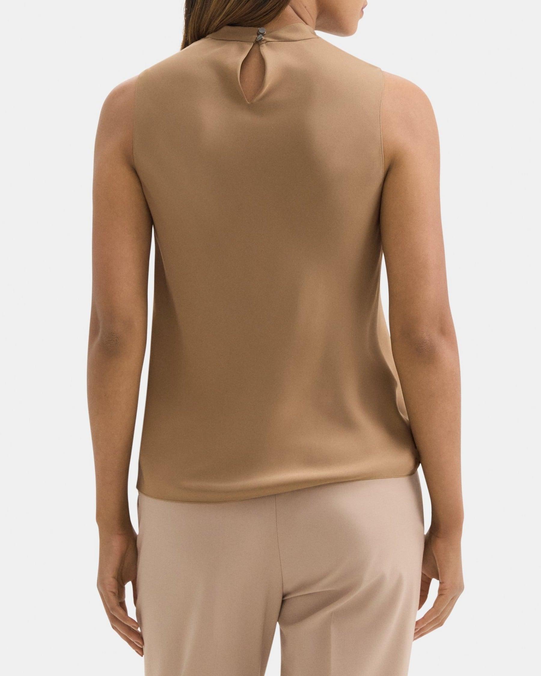 Cowl Neck Shell in Silk Product Image