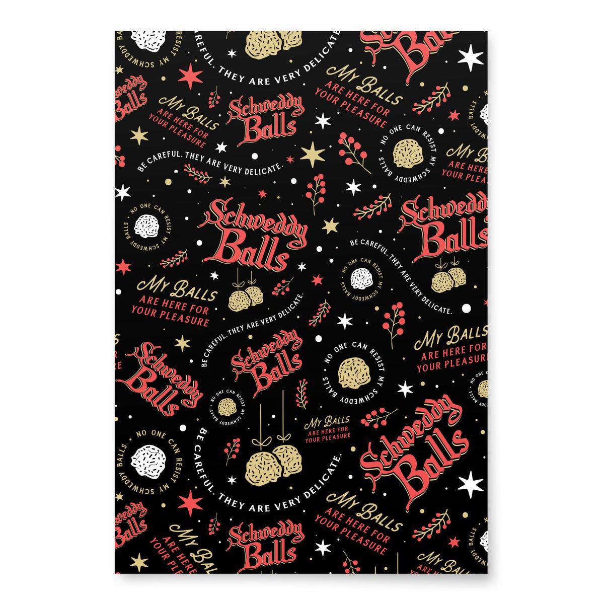 Schweddy Balls - Wrapping Paper Sheets (3) - T-Shirt Product Image