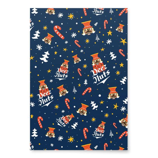 Deez Nuts Nutcracker - Wrapping Paper Sheets (3) - T-Shirt Product Image