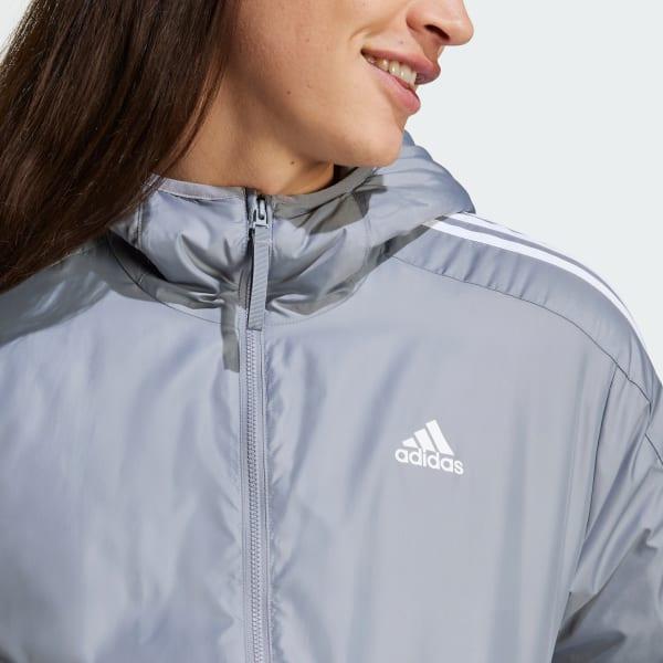 Essentials 3-Stripes Insulated Hooded Jacket Product Image