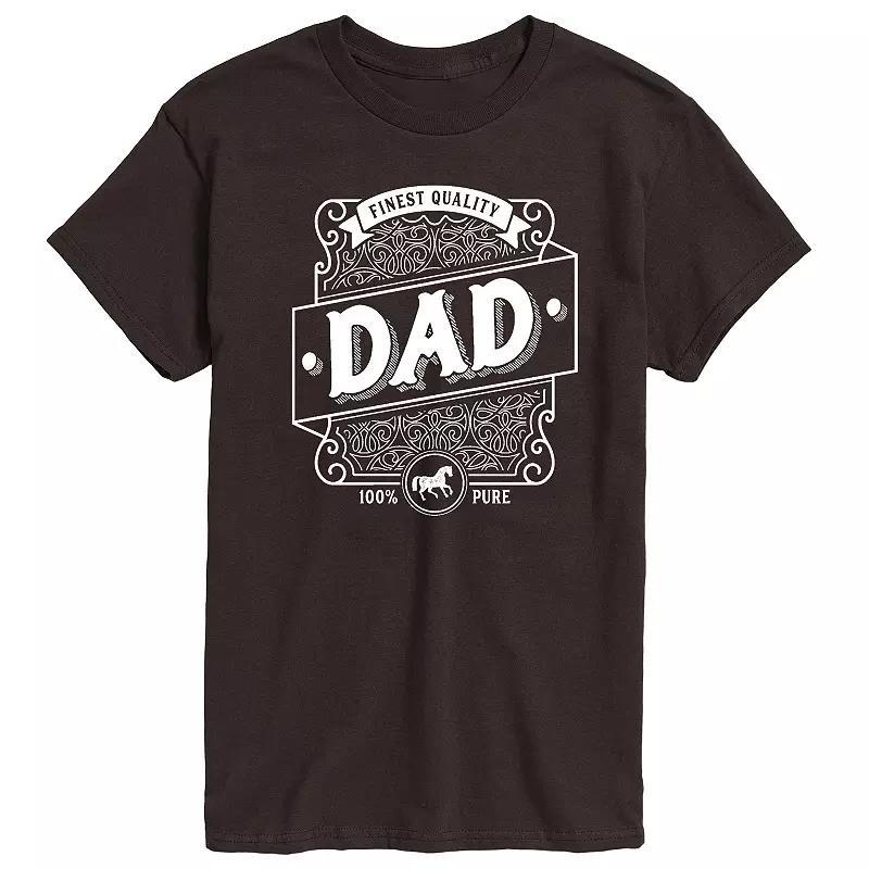 Mens Dad Liquor Label Graphic Tee Product Image