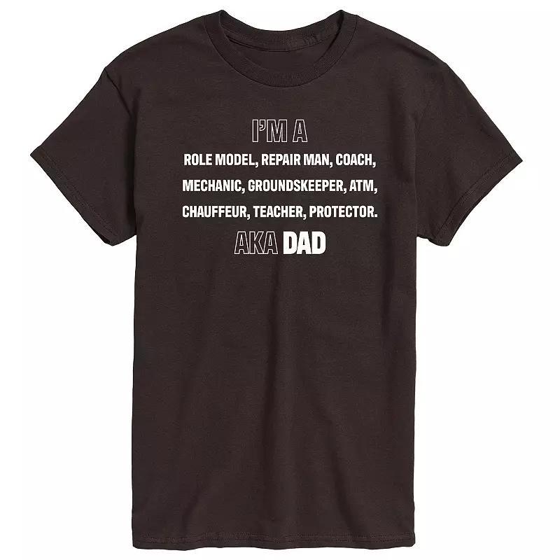 Mens Im A Dad List Graphic Tee Heather Grey Product Image