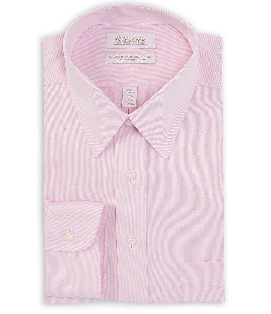 Gold Label Roundtree & Yorke Big & Tall Non-Iron Point Collar Dress Shirt Product Image