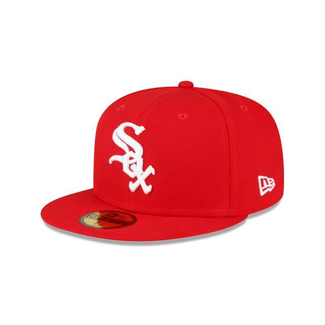 Chicago White Sox Sidepatch Red 59FIFTY Fitted Hat Male Product Image