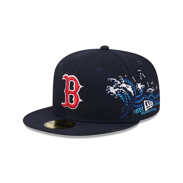 Boston Red Sox Tonal Wave 59FIFTY Fitted Hat Male Product Image