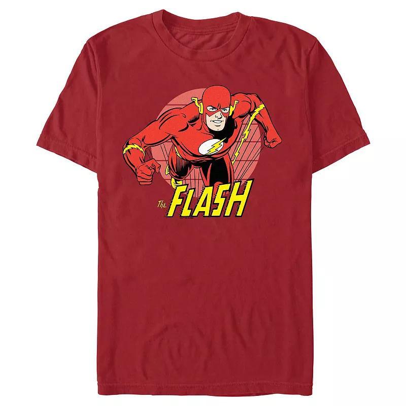 Mens The Flash Classic Poster Graphic Tee Red Product Image