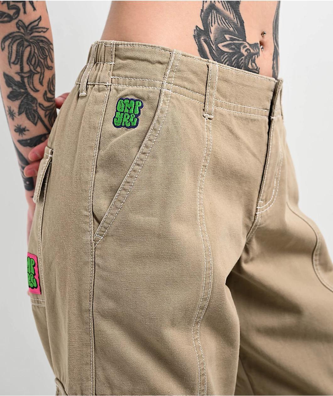 Empyre Alani Low Rise Chinchilla Relaxed Cargo Pants Product Image