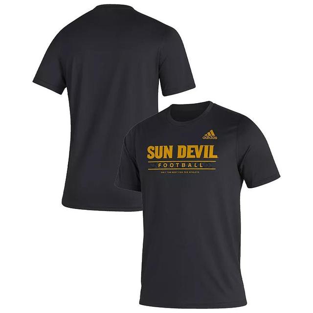 Mens adidas Arizona State Sun Devils Sideline Football Locker Practice Creator AEROREADY T-Shirt Product Image