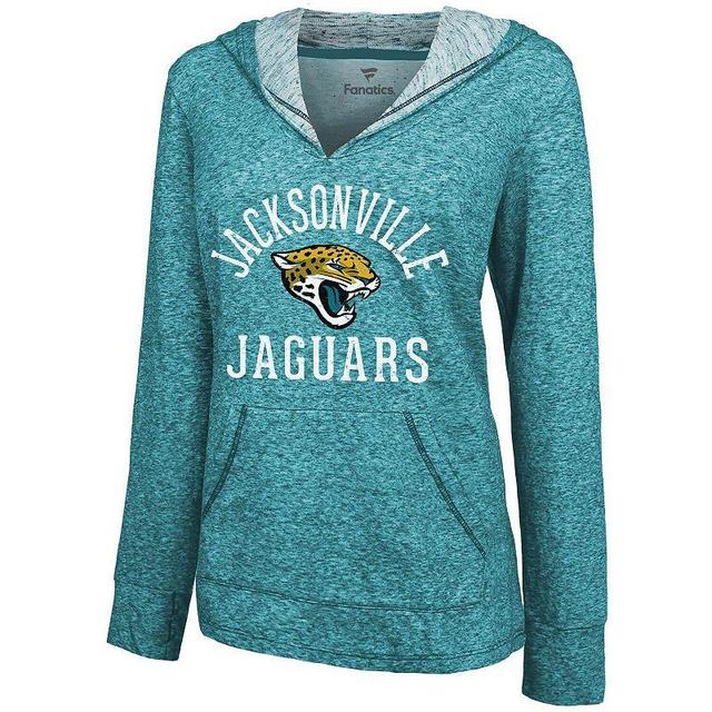 Womens Fanatics Branded Teal Jacksonville Jaguars Doubleface Slub Pullover Hoodie Product Image