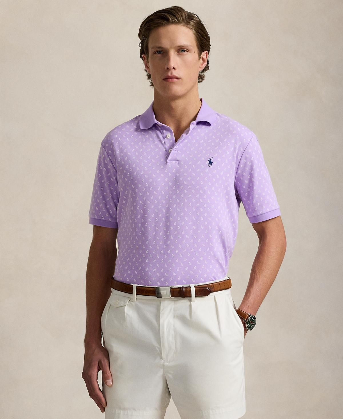 POLO RALPH LAUREN Men's Classic-fit Soft Cotton Polo Shirt In Purple Product Image