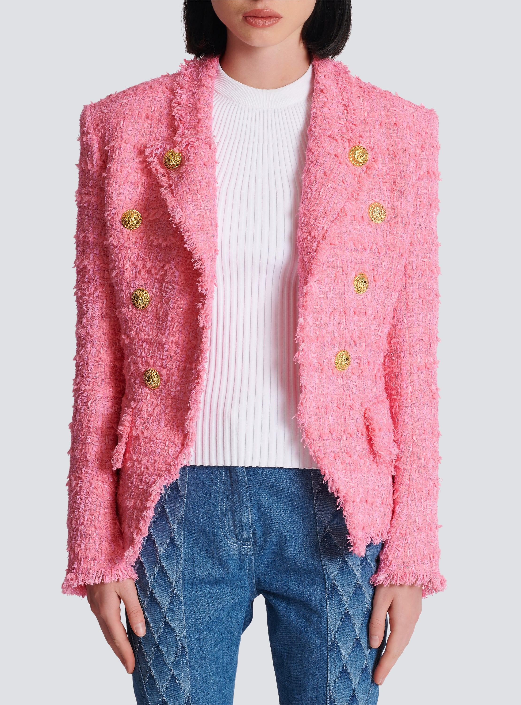 8-button tweed jacket Product Image