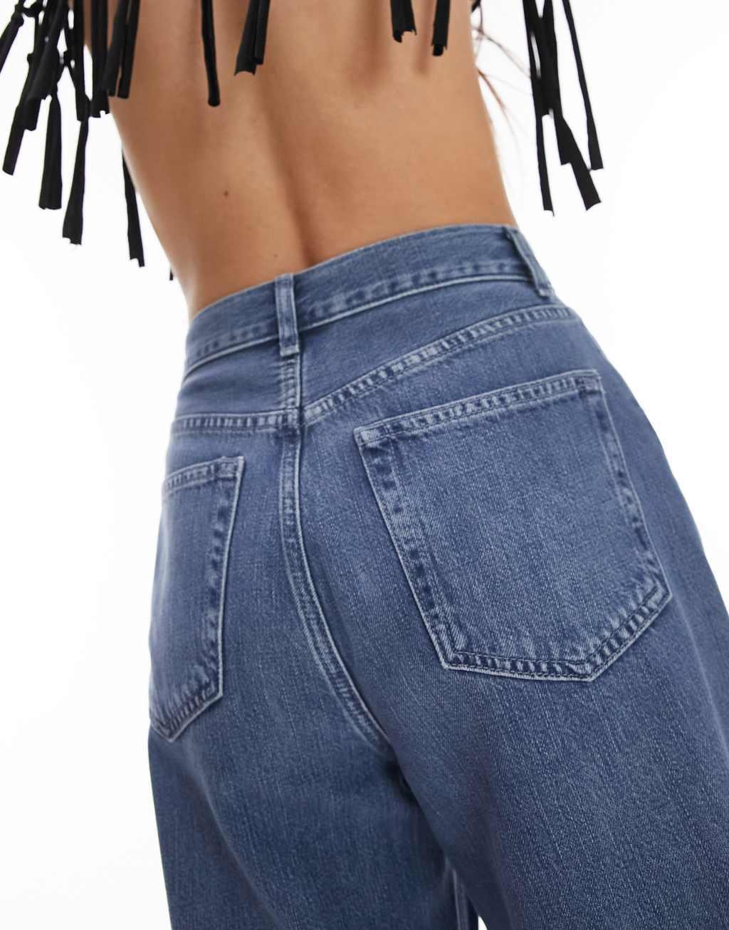 Topshop loose wide leg jeans Product Image