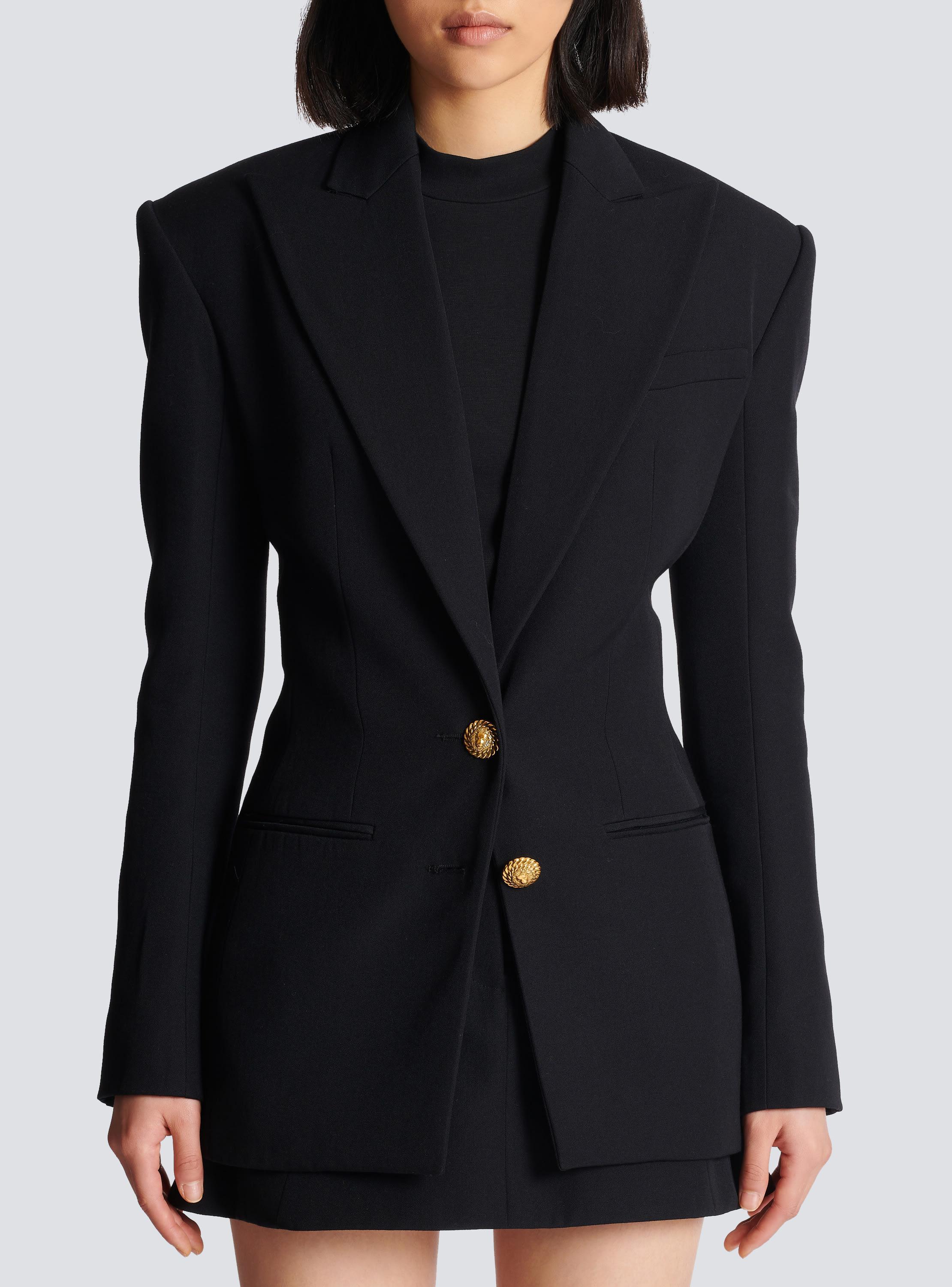 2-button cinched-waist jacket Product Image