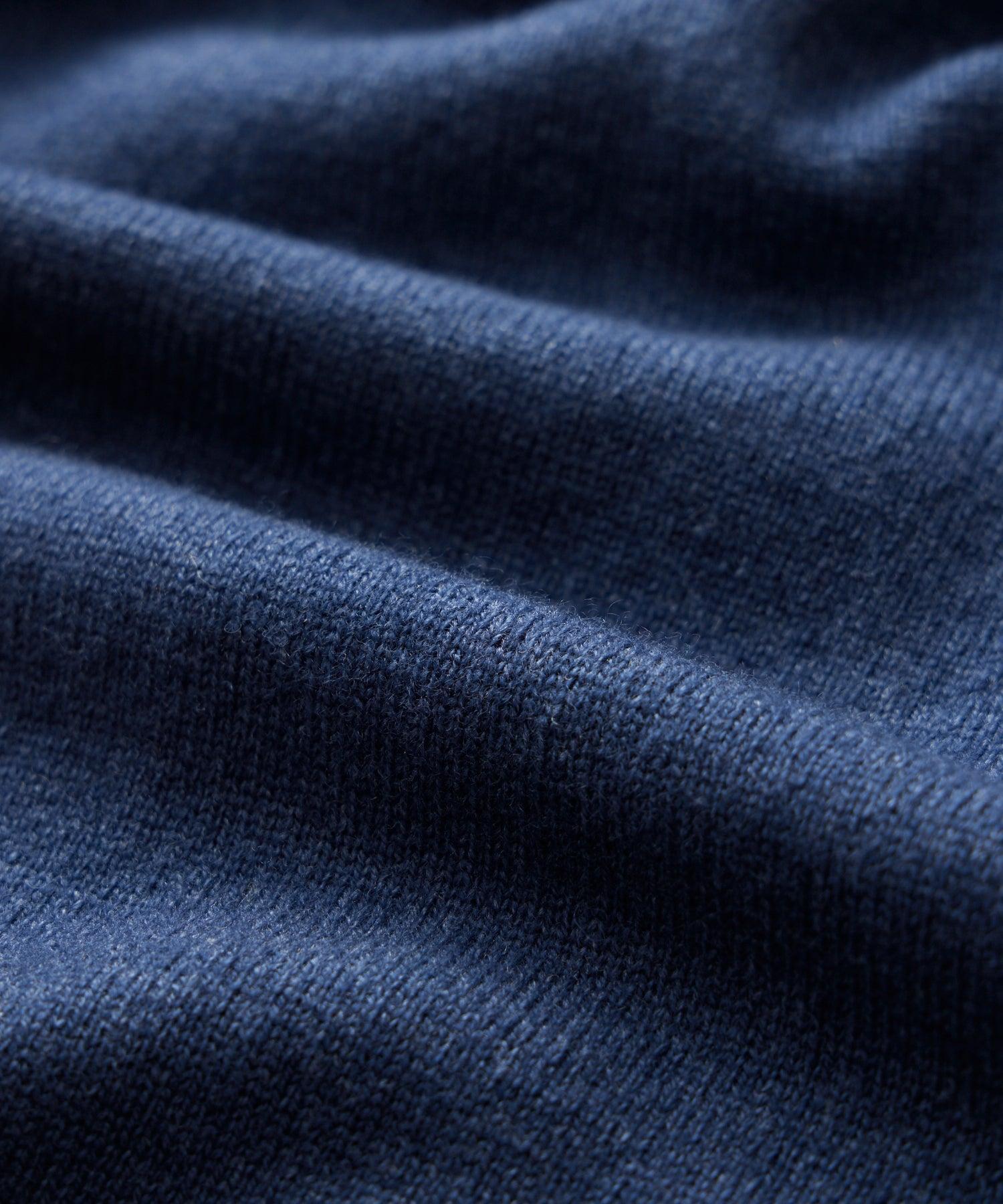 Italian Garment Dyed Wool Cashmere Crewneck Sweater Product Image