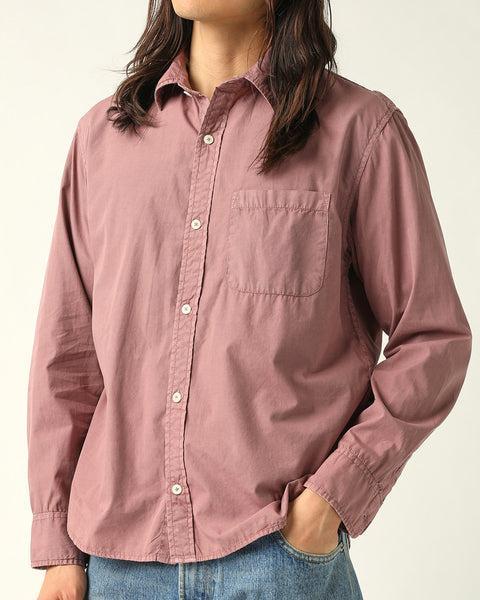 Washed Poplin LS - Purple Product Image