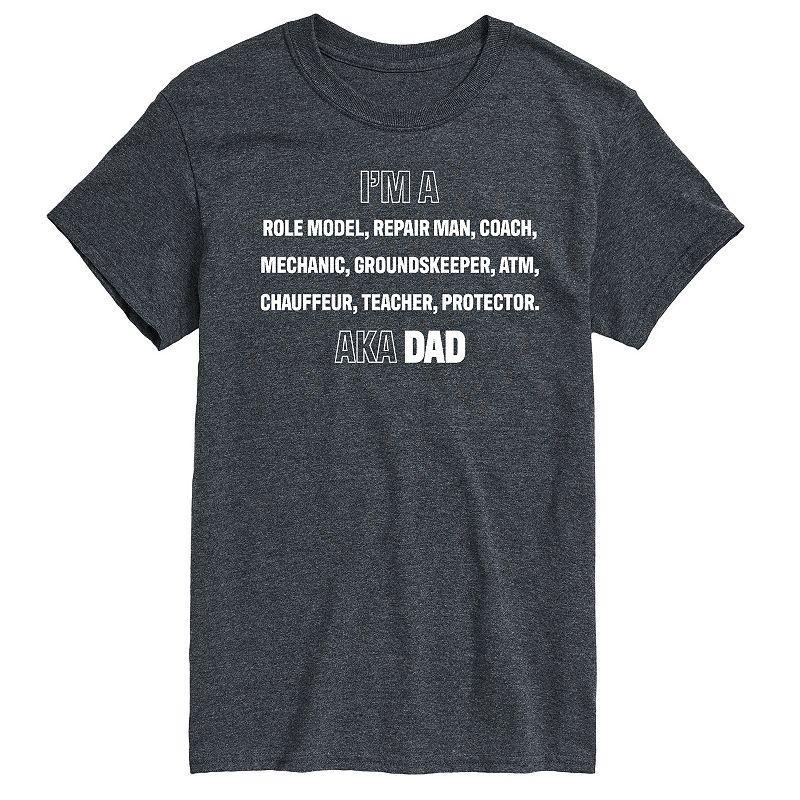 Mens Im A Dad List Graphic Tee Heather Grey Product Image