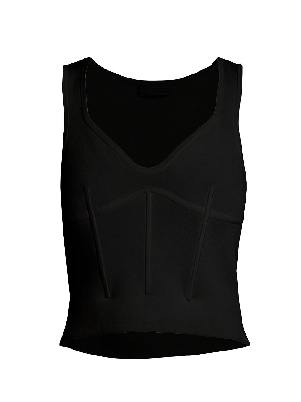 Womens Sleeveless Corset Top Product Image