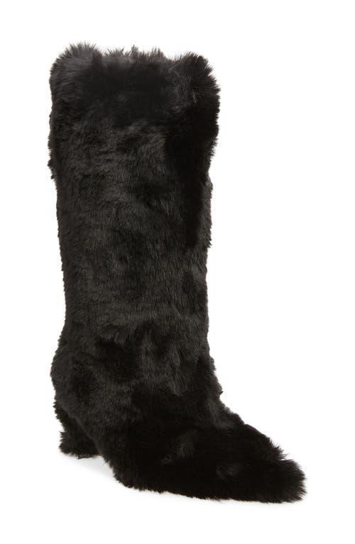 Jeffrey Campbell Fuzzie Faux Fur Pointed Toe Boot Product Image