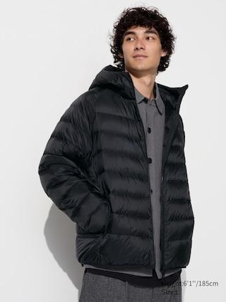 Mens Ultra Light Down Parka 3D Cut with Anti-Static Black 3XL UNIQLO US Product Image