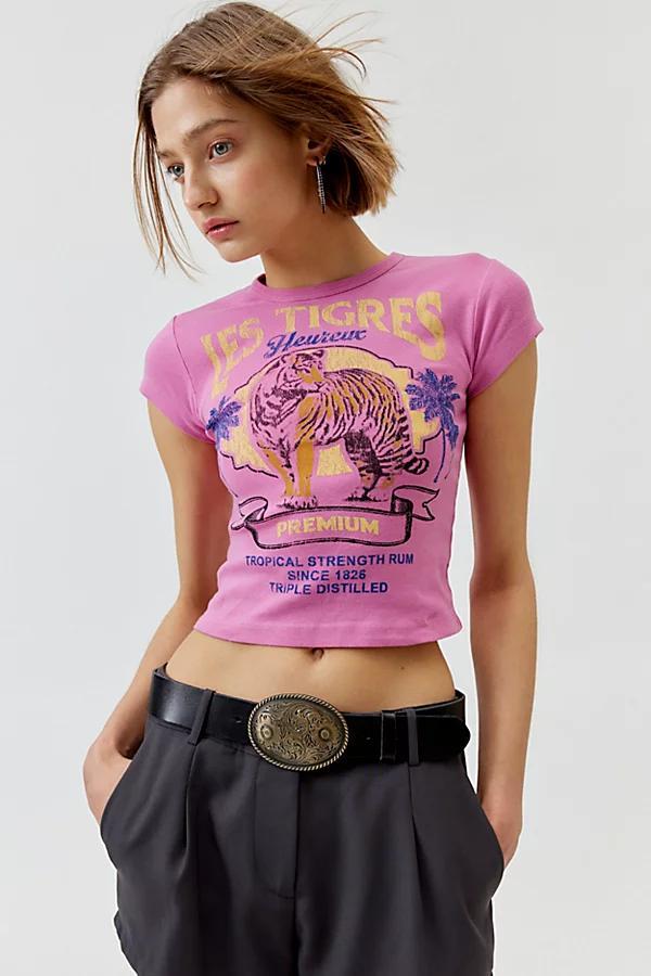 Les Tigres Baby Tee Womens at Urban Outfitters Product Image