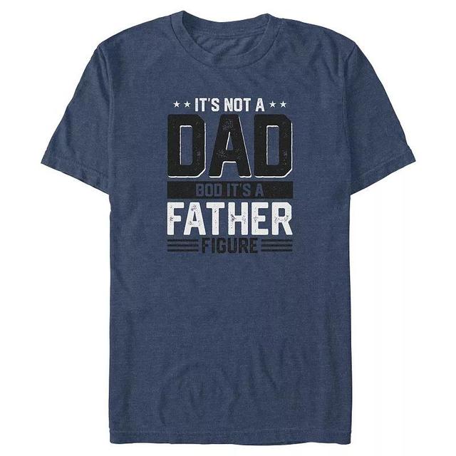 Big & Tall Its Not A Dad Bod Its A Father Figure Graphic Tee, Mens Navy Grey Product Image