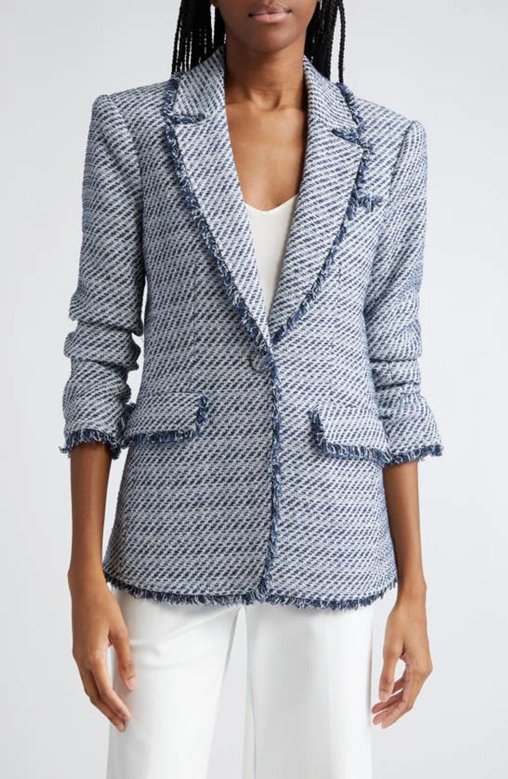 Cinq A Sept Noemi Boucle Chloe Blazer In Navy Multi product image