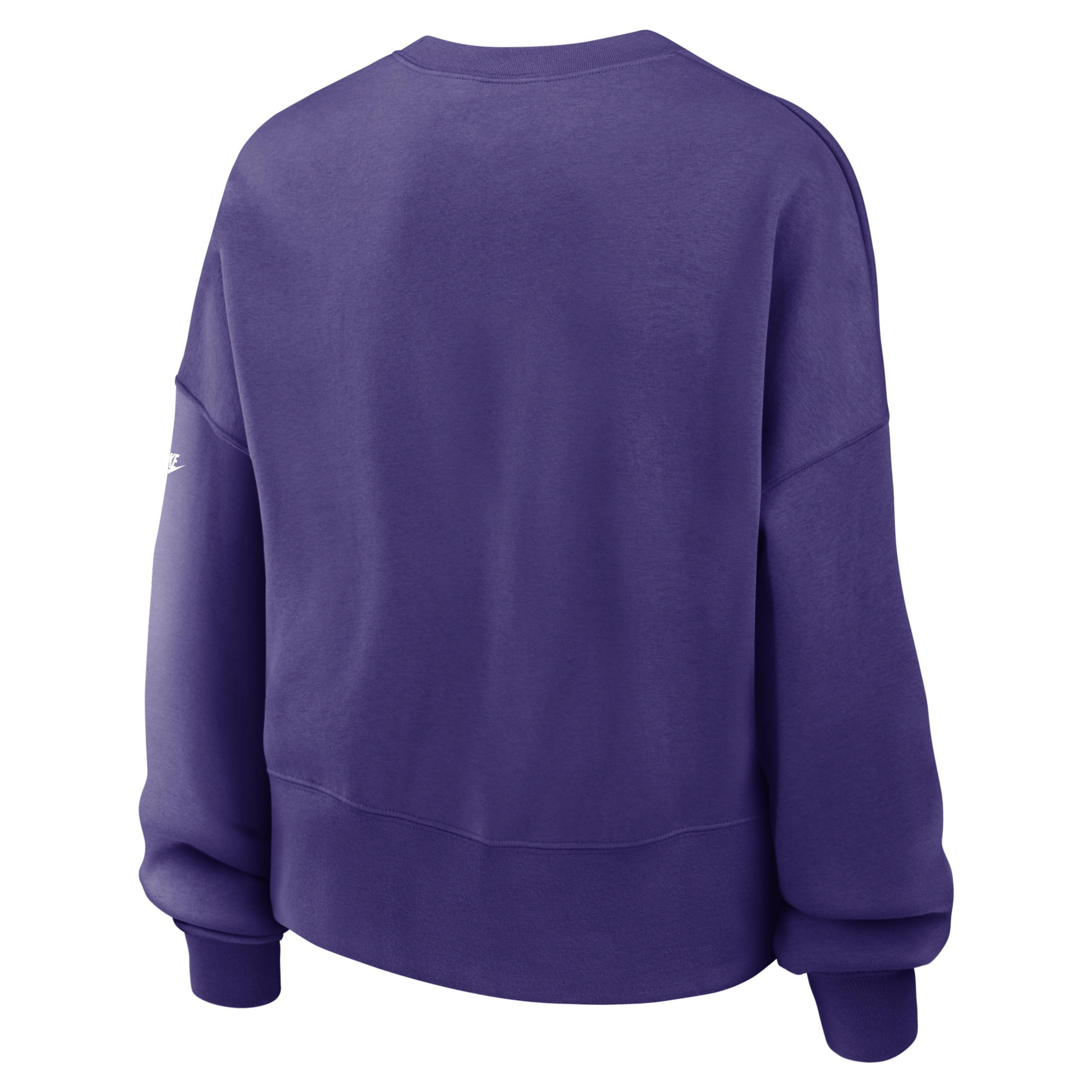 Minnesota Vikings Rewind Nike Women's NFL Pullover Crew Product Image