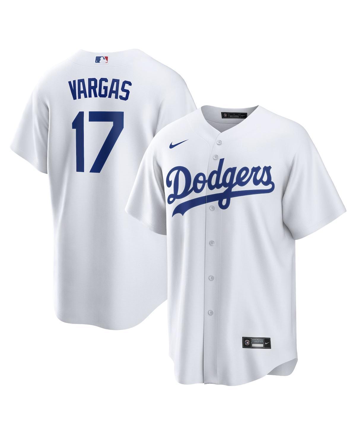 Mens Nike Miguel Vargas White Los Angeles Dodgers Replica Player Jersey - White Product Image