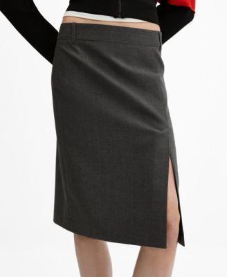 Mango Womens Pinstripe Skirt Product Image