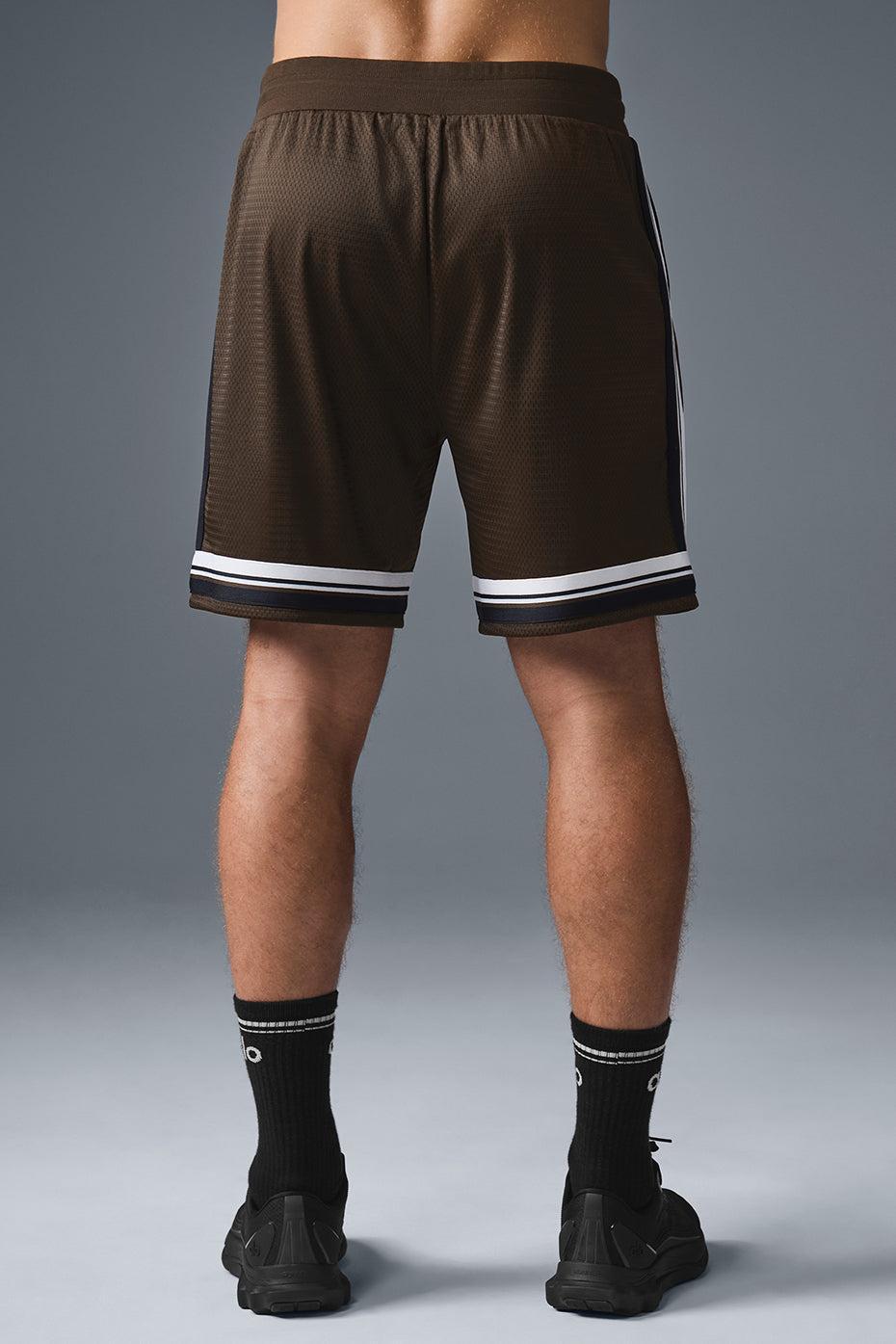 7" Key Mesh Basketball Short - Espresso Male Product Image