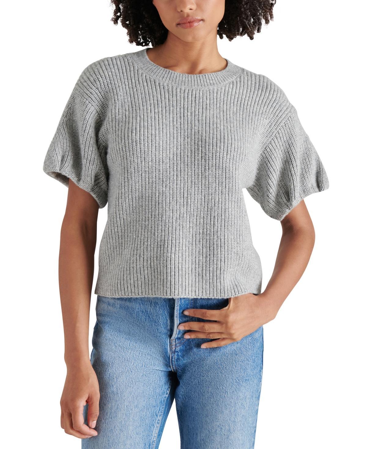 Steve Madden Womens Jadey Bubble-Sleeve Sweater Product Image