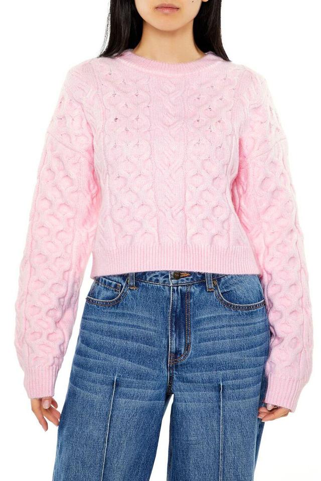 Cable & Honeycomb Knit Sweater | Forever 21 Product Image