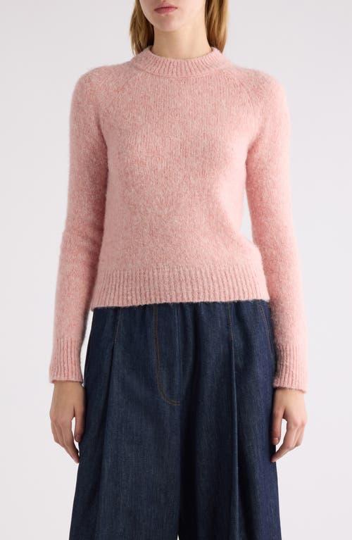 Crewneck Knitted Jumper In Light Pink Product Image