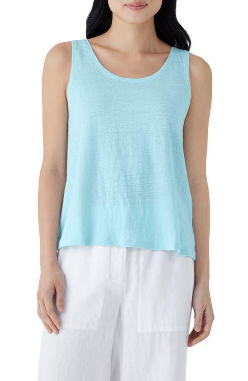 Womens Linen Scoopneck Tank Product Image