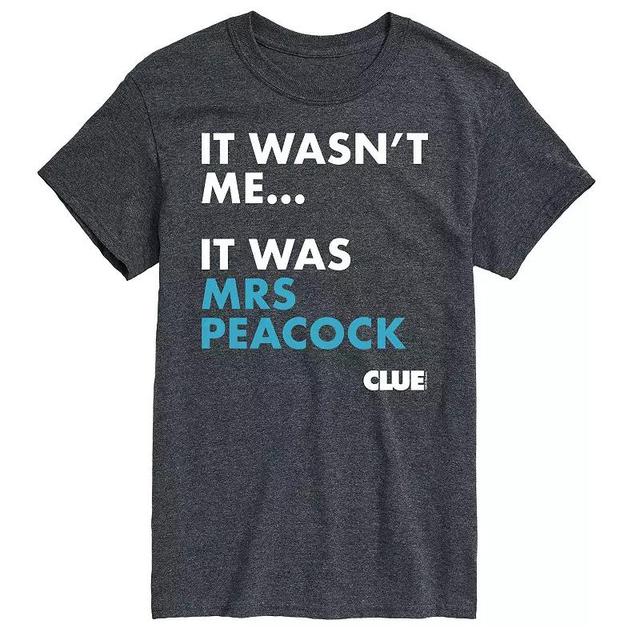 Mens Clue It Was Miss Scarlett Graphic Tee Dark Grey Product Image