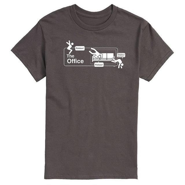 Mens The Office Parkour Logo Tee Grey Product Image