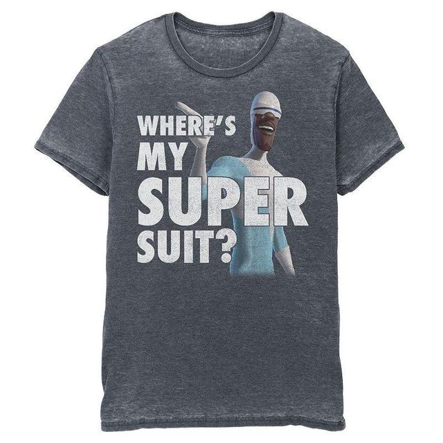 Disney / Pixars The Incredibles Frozone Mens Super Suit Tee Grey Heather Product Image