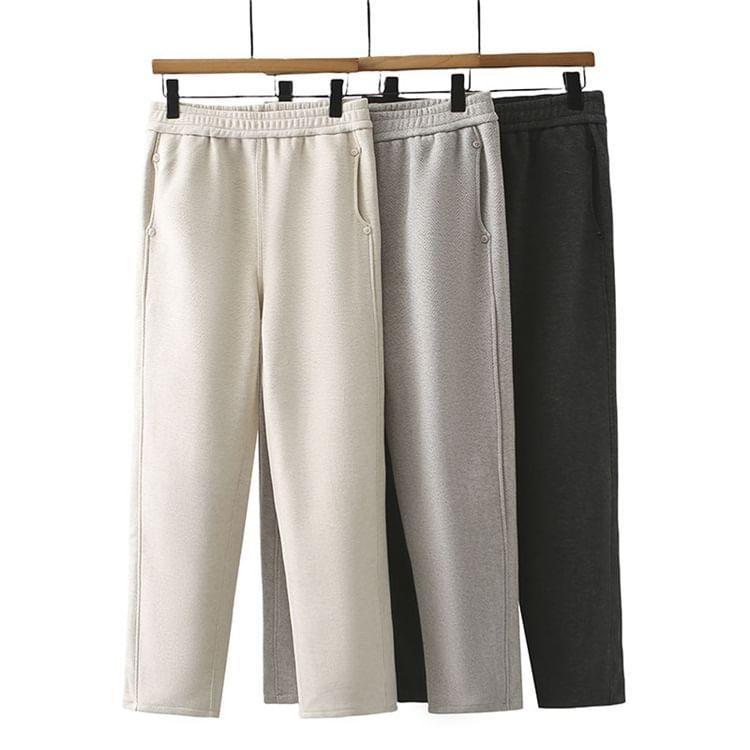 Plus Size Elastic Waist Tapered Pants Product Image