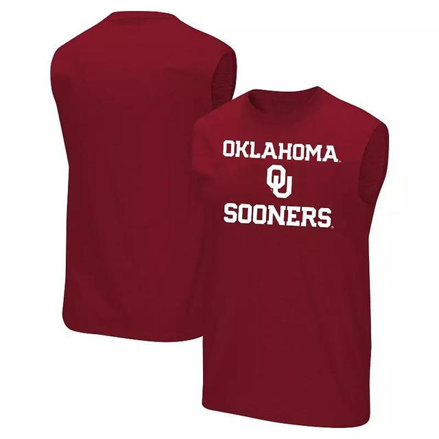 Profile Mens Crimson Oklahoma Sooners Big Tall Tank Top Product Image