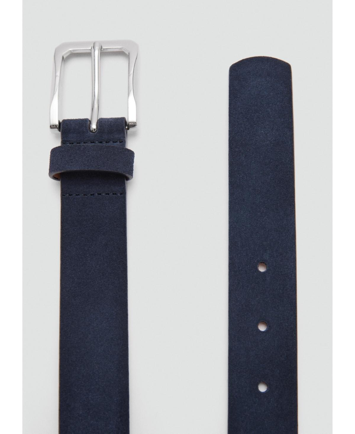 Suede leather belt - Men | MANGO USA Product Image