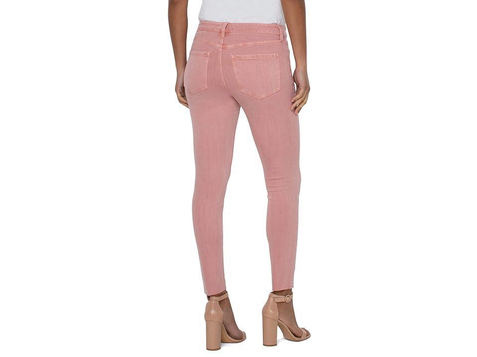 Liverpool Abby Ankle Skinny with Cut Hem in Rose Blush (Rose Blush) Women's Jeans Product Image