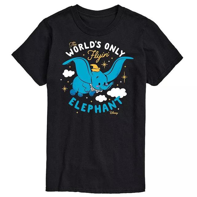 Disneys Dumbo Mens Flying Elephant Graphic Tee Product Image